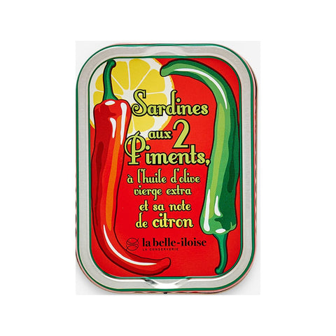 Σαρδέλες σε Έξτρα Παρθένο Ελαιόλαδο με 2 Πιπεριές & Λεμόνι 115g