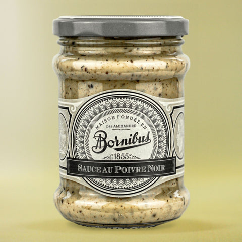 BORNIBUS Σάλτσα Μαύρου Πιπεριού 240g - Premium Τρόφιμα - Interfood Εισαγωγές & Διανομές